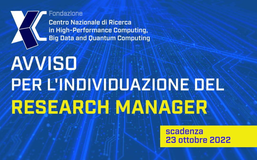 Avviso Individuazione Research Manager