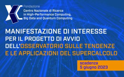 AVVISO PER AFFIDAMENTO PROGETTO AVVIO OSSERVATORIO SULLE TENDENZE E LE APPLICAZIONI DEL SUPERCALCOLO