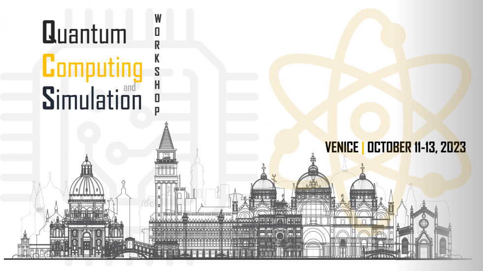 immagine che raffigura la locandina del congresso Quantum Computing Simulation a Venezia
