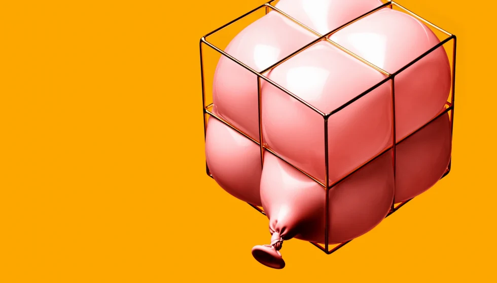 immagine che raffigura palloncino in una gabbia