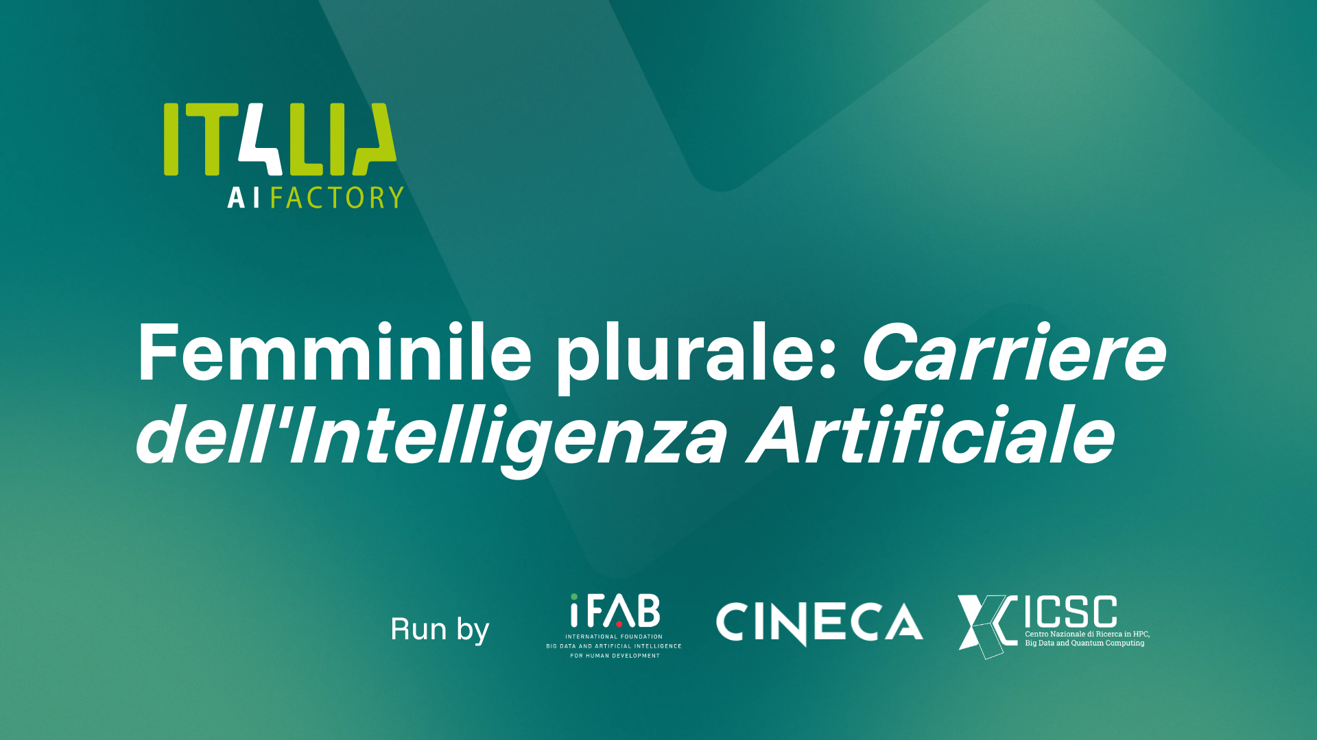 Femminile plurale: Carriere dell’Intelligenza Artificiale
